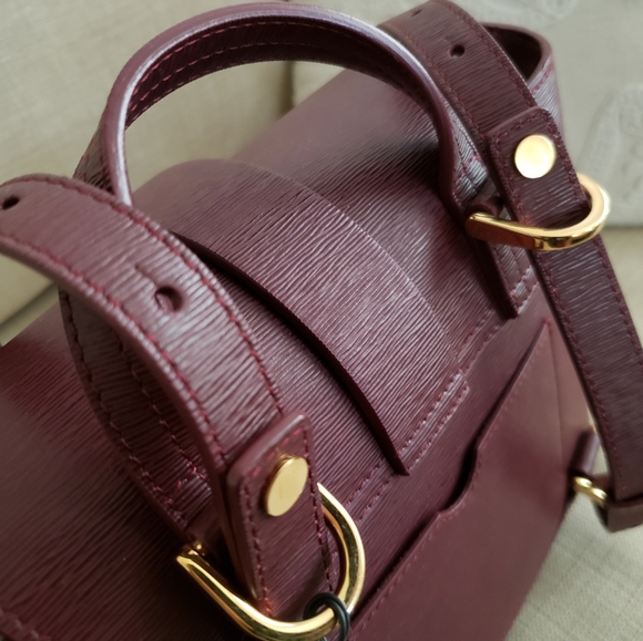 Senreve mini maestra mimosa bag Bordeaux gold hardware brand new with tag - Picture 10 of 13